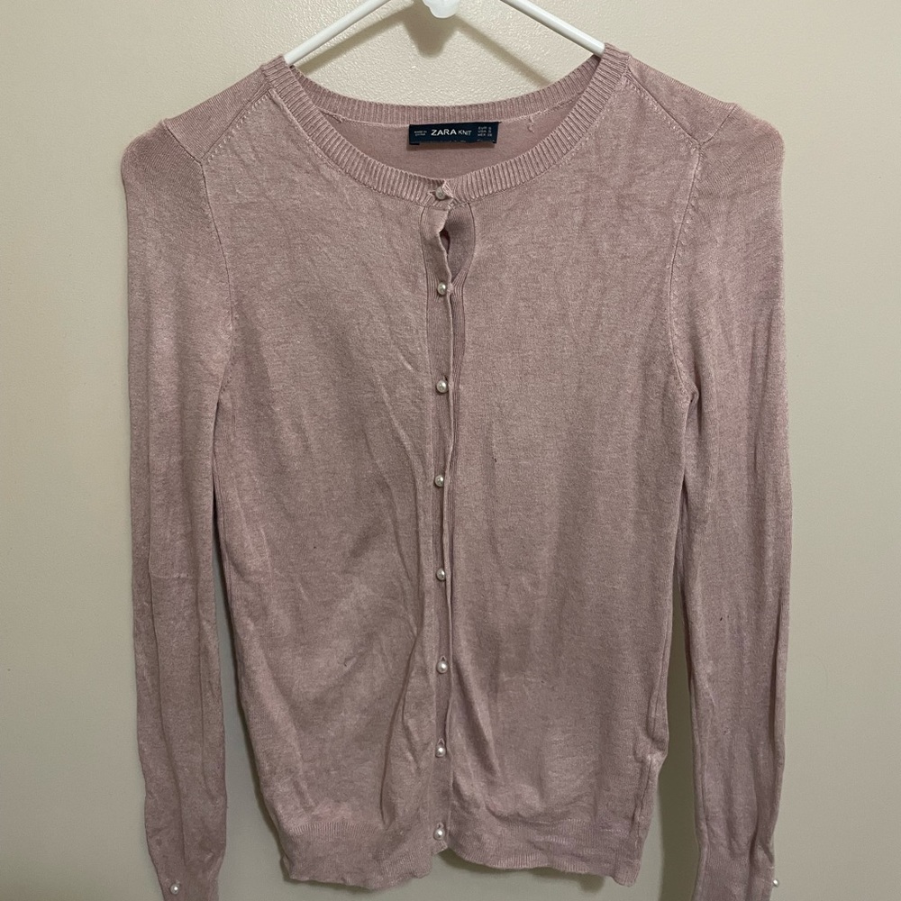 Zara Pearl Cardigan